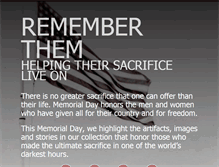 Tablet Screenshot of mymemorialday.org